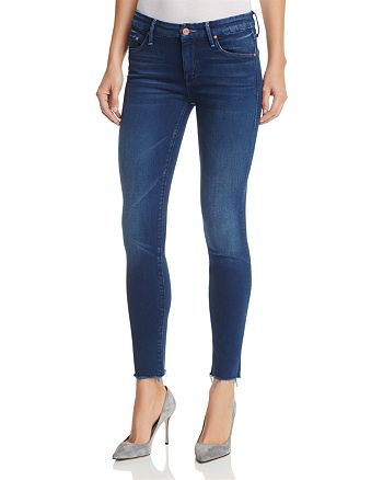 MOTHER The Looker Ankle Fray Jeans in Crowd Pleaser - 100% Exclusive ...