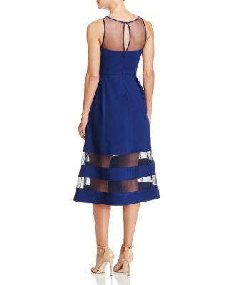 dark blue cocktail dress