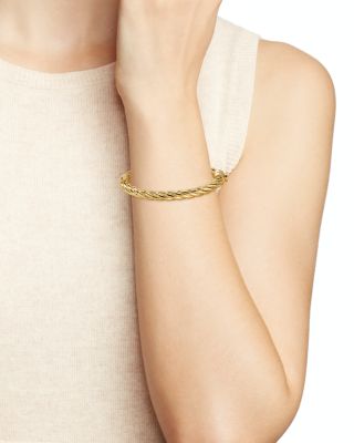 Tory Burch Twisted Rope Hinge Bangle | Bloomingdale's