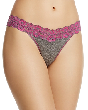 HANKY PANKY HEATHER JERSEY LOW-RISE THONG,681501