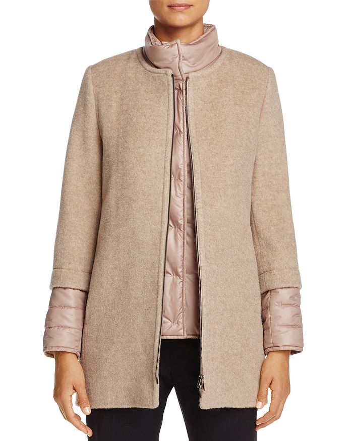 Cinzia Rocca Icons Mixed Media Coat Bloomingdale s