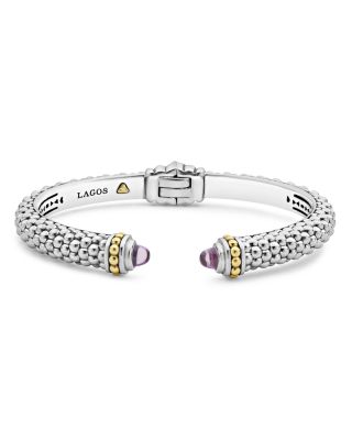 LAGOS - 18K Gold and Sterling Silver Rittenhouse Gemstone Cuffs, 8mm