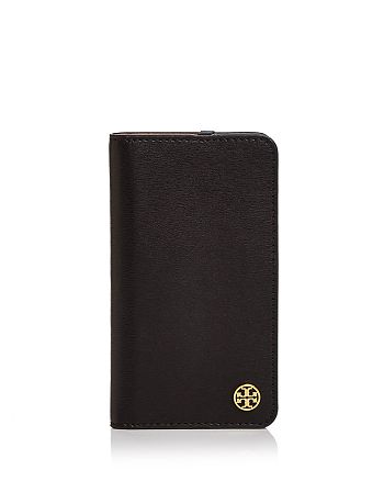 Tory Burch Parker Leather Folio iPhone 7 Case | Bloomingdale's