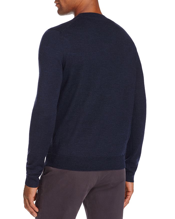Shop The Men's Store At Bloomingdale's V-neck Merino Sweater - 100% Exclusive In Steel Blue