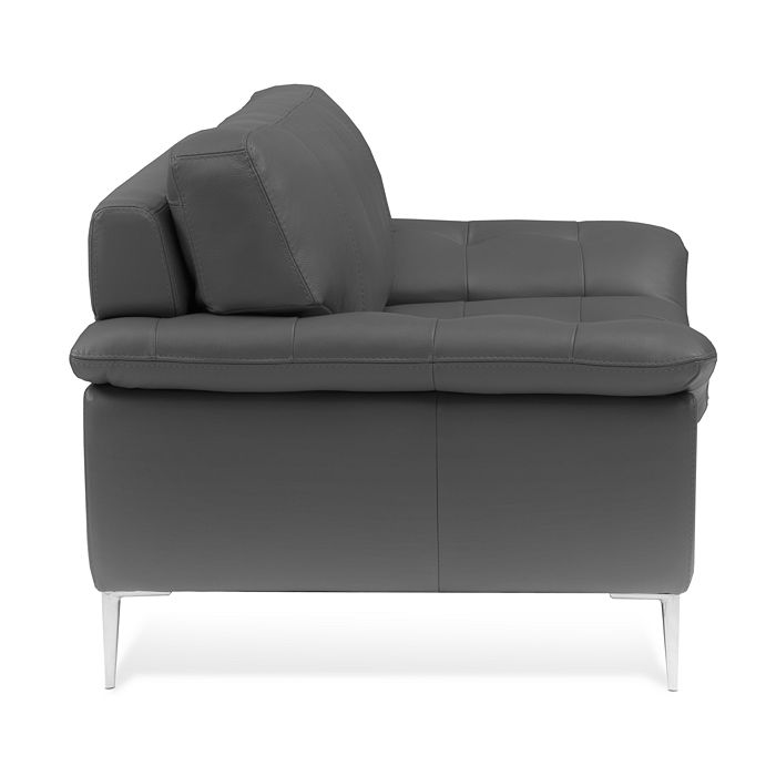 Shop Chateau D'ax Corsica Chair In Leather 4523 Graphite