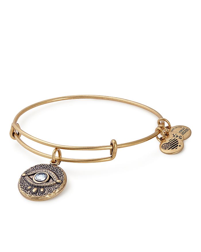 ALEX AND ANI ALEX AND ANI EVIL EYE EXPANDABLE WIRE BANGLE,A17EBEERG