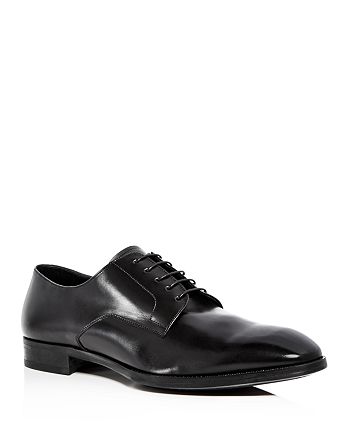 Armani Men's Leather Plain Toe Oxfords | Bloomingdale's