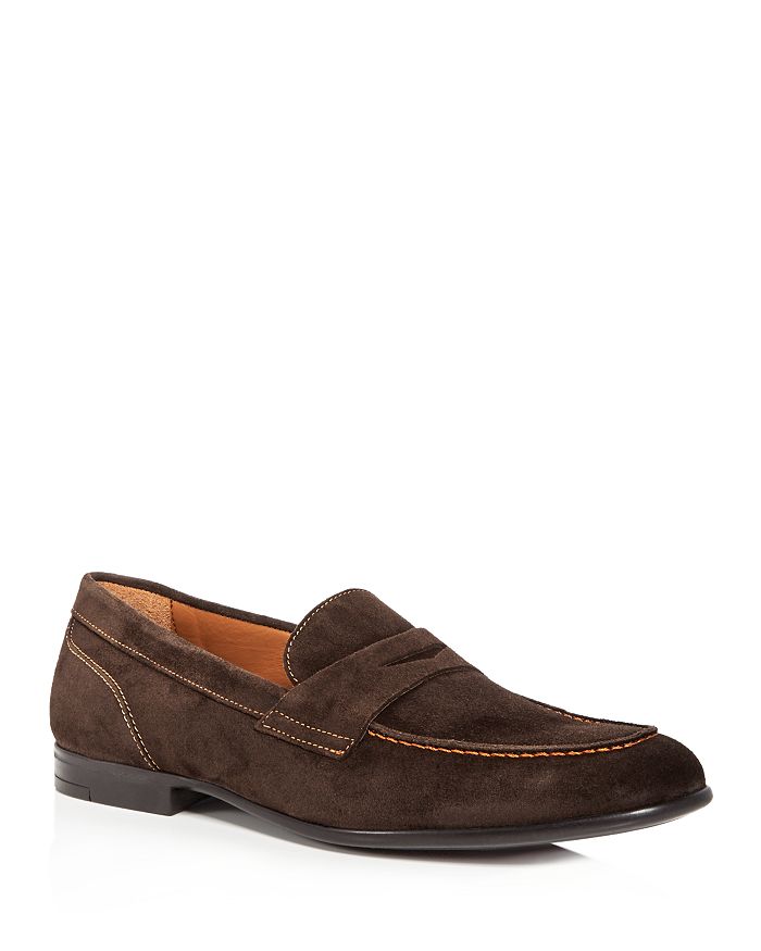 Bruno Magli DUPE Men's Silas Suede Penny Loafers | Bloomingdale's