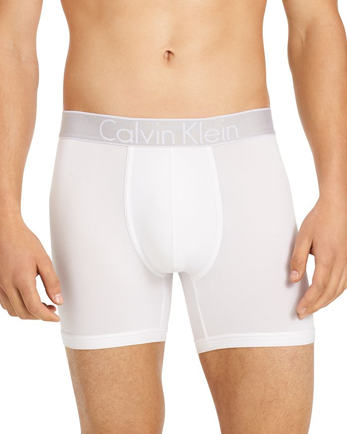 Calvin Klein Customized Stretch Boxer Briefs In White