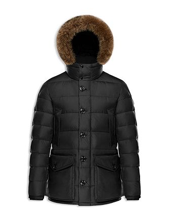 Afsnijden Gehuurd Verward zijn Moncler Cluny Fur Trimmed Hooded Jacket | Bloomingdale's
