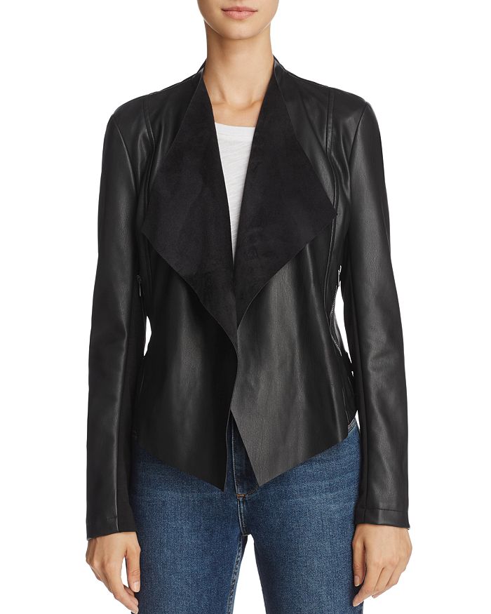 FRENCH CONNECTION Stephanie Pu Faux-Leather Jacket | Bloomingdale's