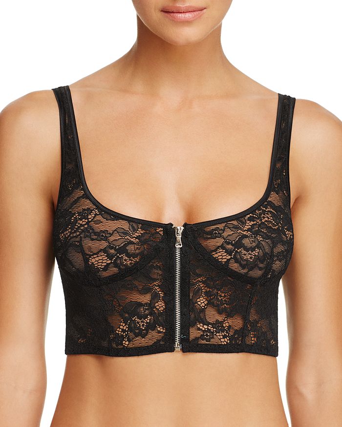 Kendall + Kylie KENDALL and KYLIE Longline Wireless Sheer Lace Bralette