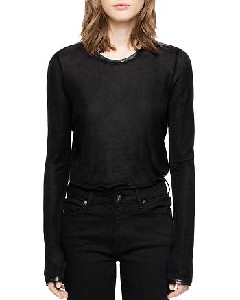 Zadig & Voltaire Willy Long Sleeve Foil T-Shirt | Bloomingdale's