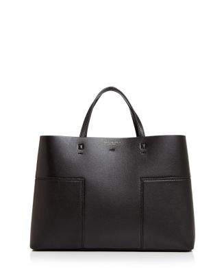 Tory Burch Block-T Triple Compartment Leather Tote | Bloomingdale's
