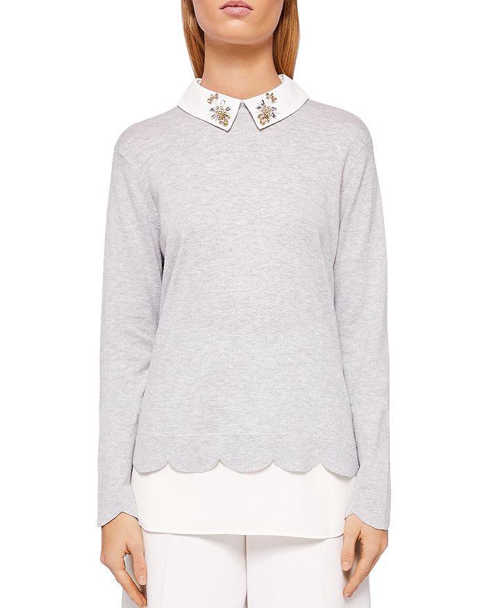 Ted Baker Suzaine Layered-Look Sweater | Bloomingdale's
