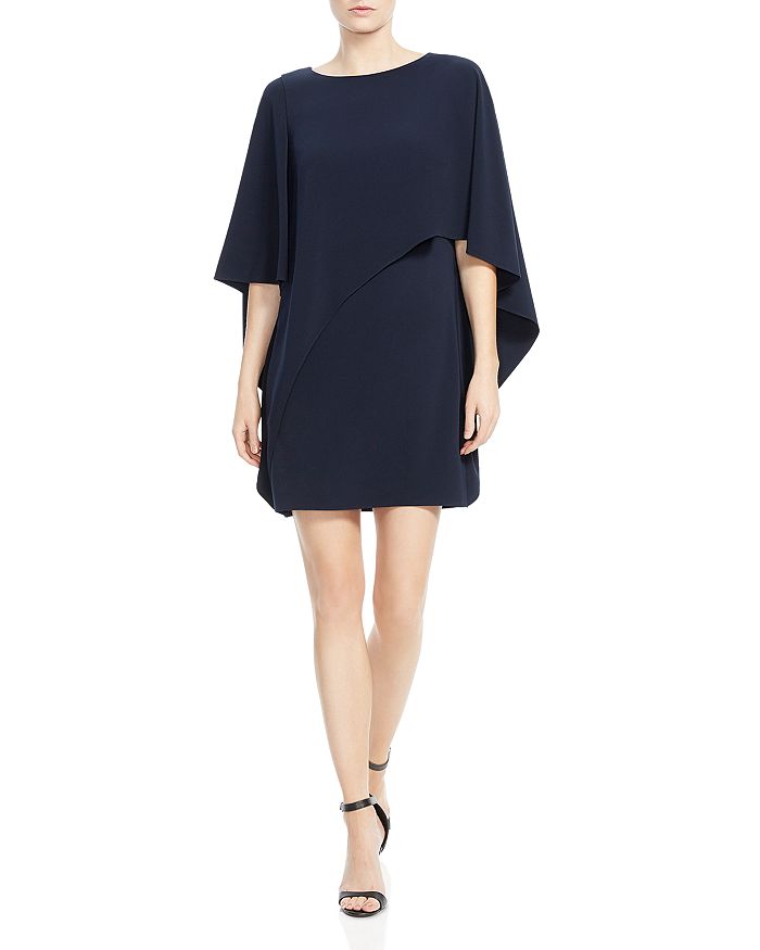 Halston cape dress best sale