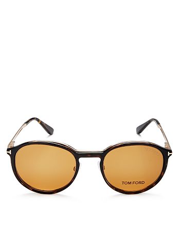 Tom Ford Optical Magnetic Clip-On Lens Round Sunglasses, 50mm |  Bloomingdale's