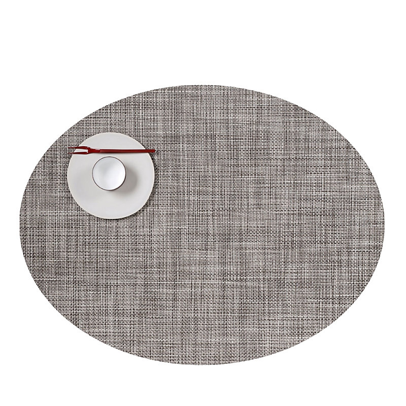 Chilewich Basketweave Oval Placemat In Blue