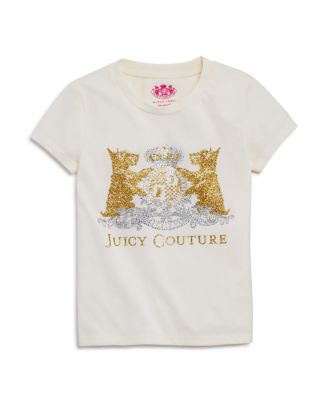 Juicy Couture Black Label Juicy Couture Girls' Track Gothic Juicy Tee
