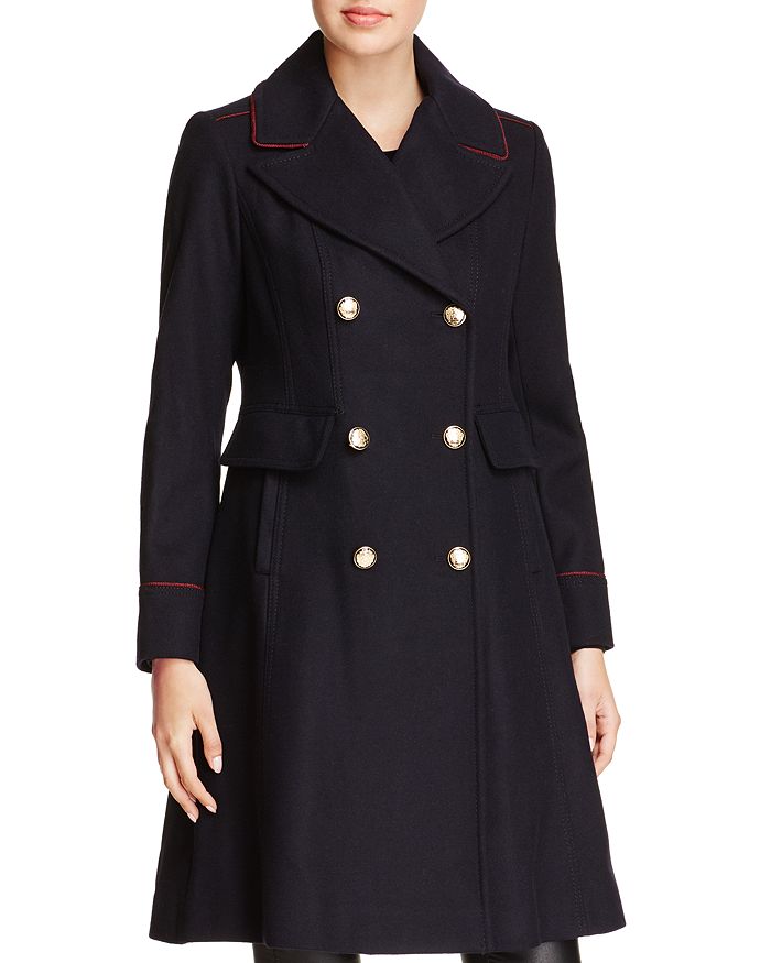 Vince camuto double outlet breasted coat