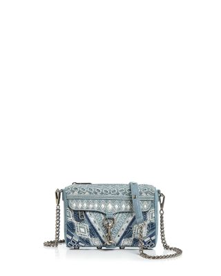 Rebecca Minkoff Mini MAC Embroidered Denim Crossbody Bloomingdale s