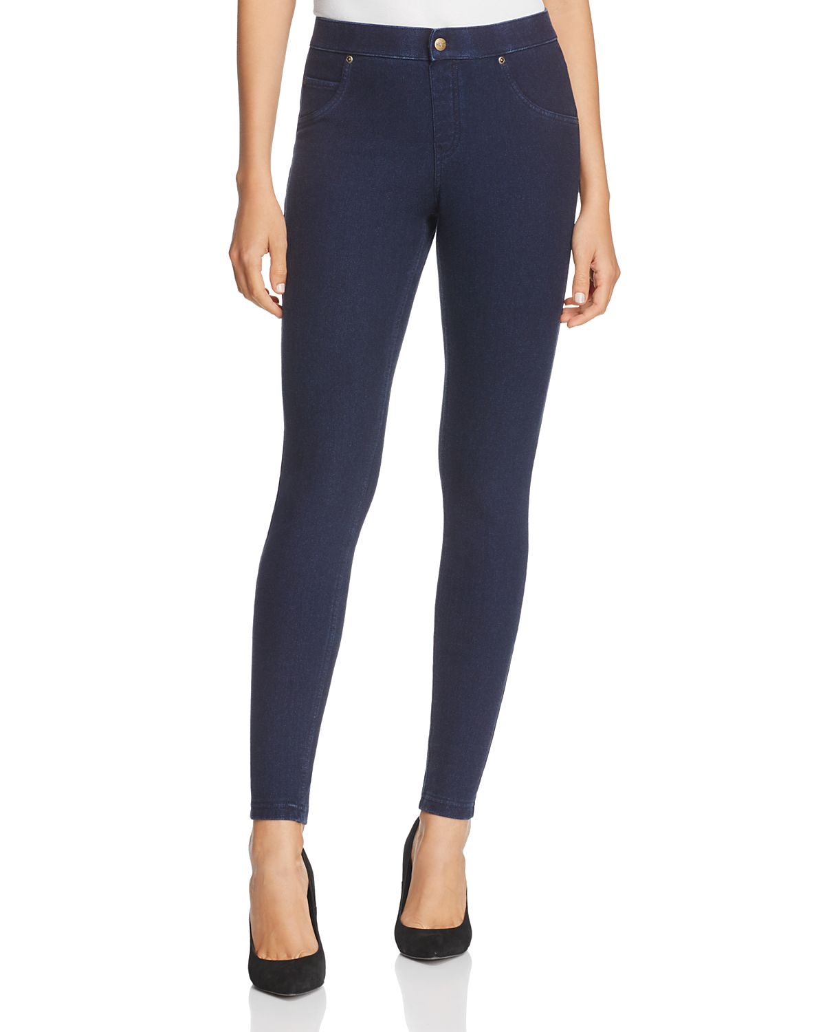 Hue Fleece-Lined Denim Leggings