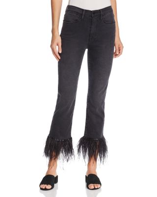 frame feather jeans