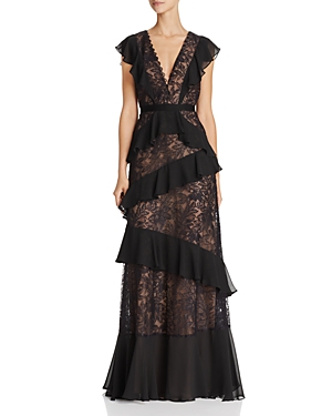 Bcbgmaxazria Ruffle Lace Gown at Bloomingdale's