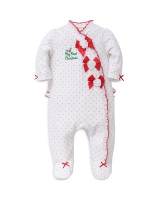 Baby's First Christmas Velour Coverall