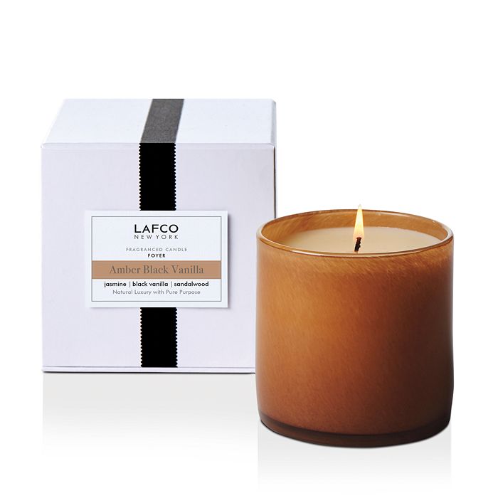 Shop Lafco Amber Black Vanilla Signature Candle, 15.5 Oz. In Light Brown