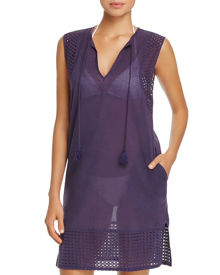Echo Breeze Eyelet Tunic Swim CoverUp Bloomingdale's