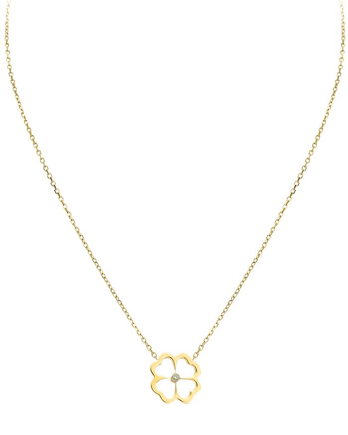 Gumuchian 18k Yellow Gold Diamond G Boutique Kelly Necklace, 16 In White/gold