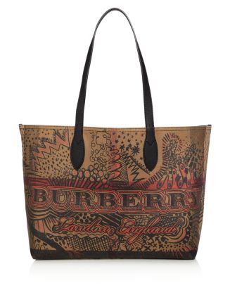 Burberry Doodle Reversible Medium Tote Bag