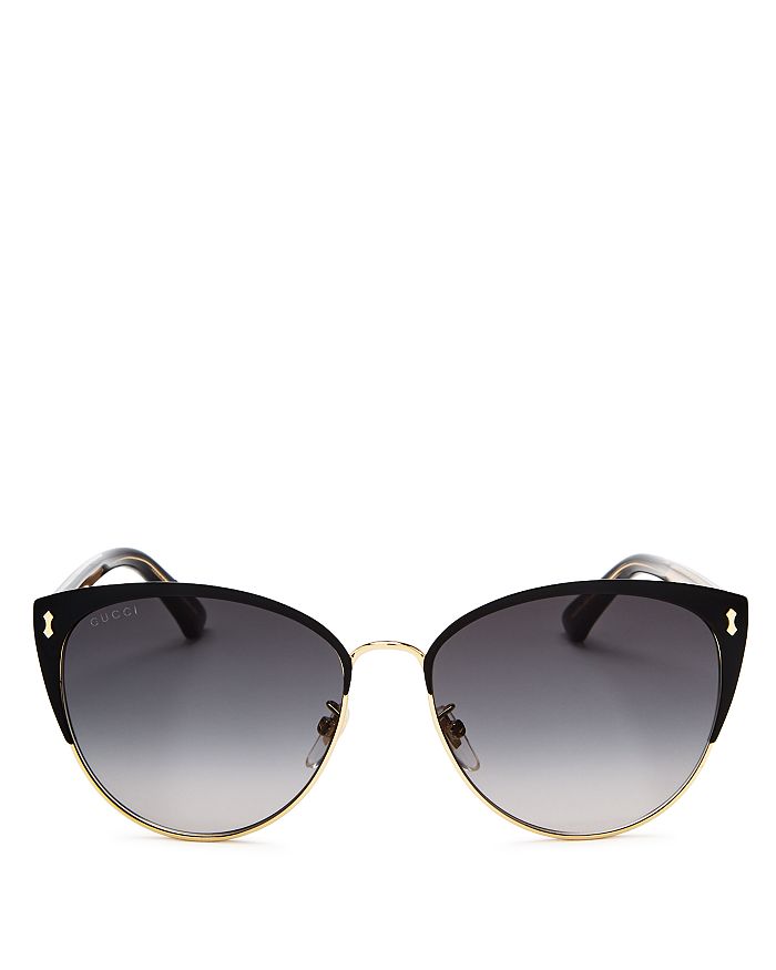 Gucci cat discount eye sunglasses 58mm