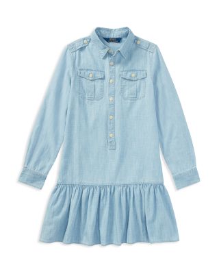 ralph lauren drop waist shirt dress