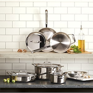 All-Clad D5 Stainless Brushed 5-Ply Bonded 10-Piece Cookware Set