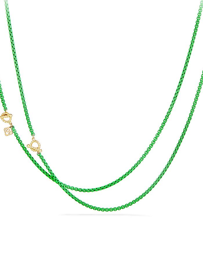 DAVID YURMAN DY BEL AIRE CHAIN NECKLACE WITH 14K GOLD ACCENTS,N13302 L4GRN41