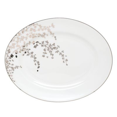 kate spade new york Gardner Street Platinum Oval Platter | Bloomingdale's