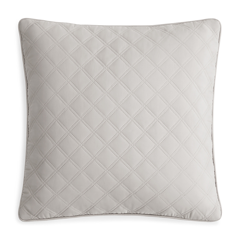 Hudson Park Collection Hudson Park Double Diamond Decorative Pillow, 16 X 16 - Exclusive In Gray