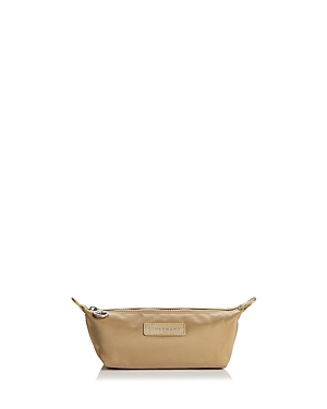 Longchamp Le Pliage Neo Small Nylon Pouch In Gold/silver