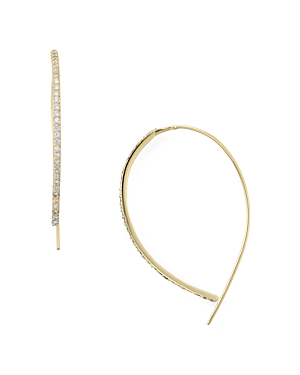 Aqua Sterling Silver Threader Hoop Earrings - 100% Exclusive In Gold