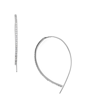 Aqua Sterling Silver Threader Hoop Earrings - 100% Exclusive