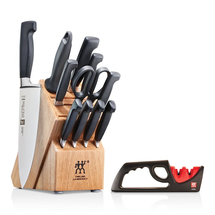 Zwilling J.a. Henckels Twin Signature 19-piece Knife Block Set In Silver