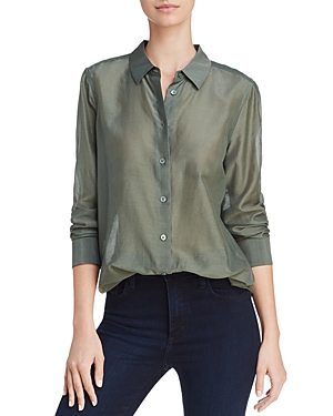 Equipment Essential Button-front Egyptian-cotton Shirt In Camouflage