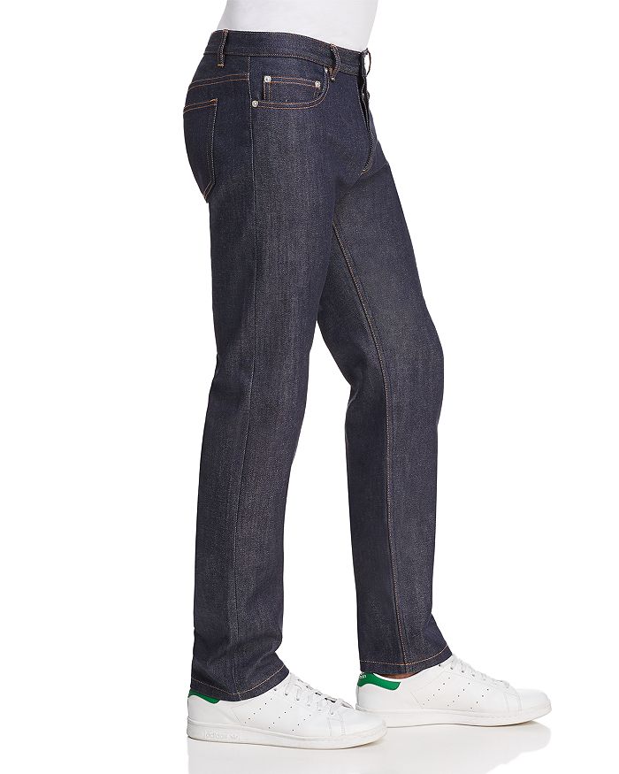Shop Apc New Standard Straight Fit Jeans In Indigo Stretch
