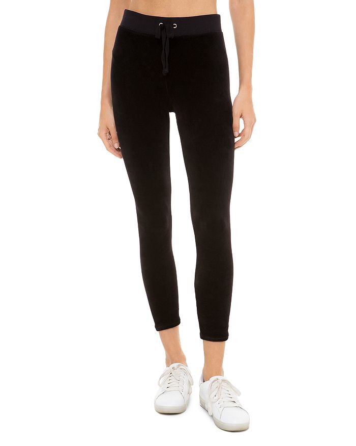 Juicy Couture Black Label Track Velour Cropped Leggings