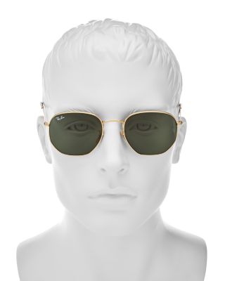  Icons Hexagonal Sunglasses, 54mm