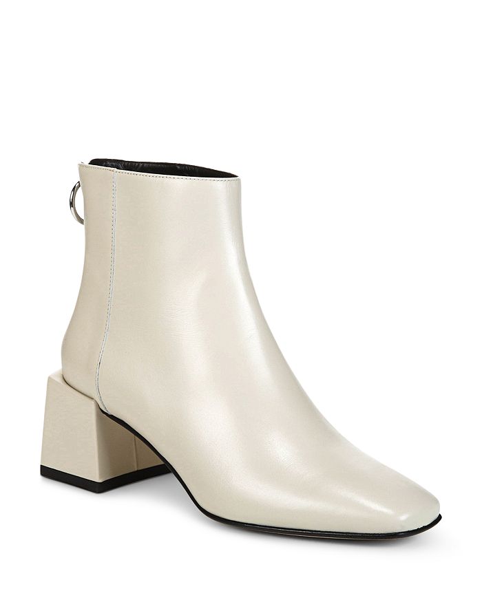 Via Spiga Women s Lara Leather Block Heel Booties Bloomingdale s