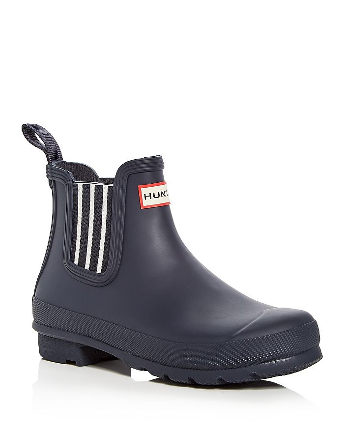 Hunter garden stripe chelsea boots clearance