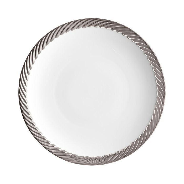Shop L'objet Corde Dinner Plate In Platinum